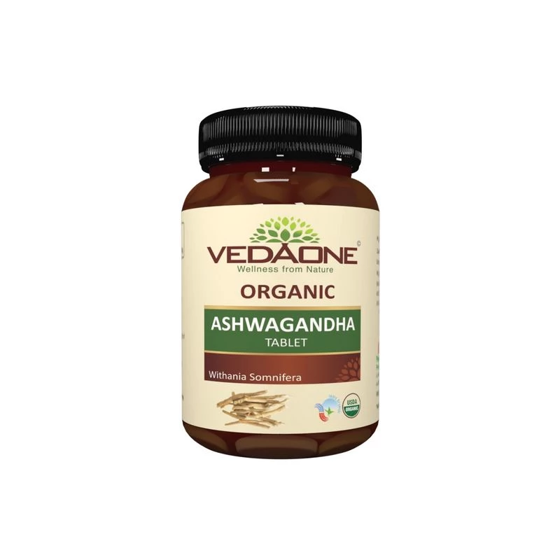 Vedaone Organic Ashwagandha 750mg, 60 Tablets-1.webp